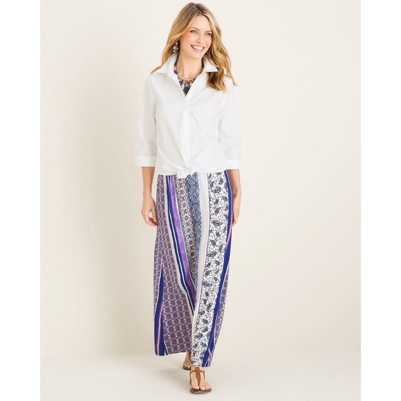Chico's Printed Column Maxi Skirt 20/22 - Picture 1 of 4